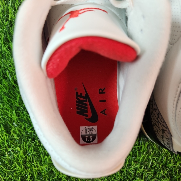 Men Size 7.5 - Jordan 3 Retro Mid White Cement Reimagined - Picture 7 of 11